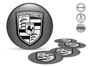 Porsche Wheel Stickers Edition Premium Epoxy Labels